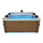 Vasca Idromassaggio da Esterno Spa Smontabile 160x160x65 cm 6 Persone Oslo Amber Pannello OLED