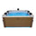 Vasca Idromassaggio da Esterno Spa Smontabile 160x160x65 cm 6 Persone Oslo Amber Pannello OLED
