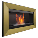 Camino a Bioetanolo da Parete 88x51 cm Flig Las Vegas Oro Senza Vetro