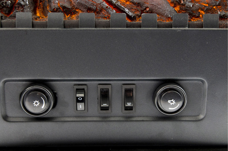 Stufa Elettrica Effetto Camino 2000W Kooper Queen