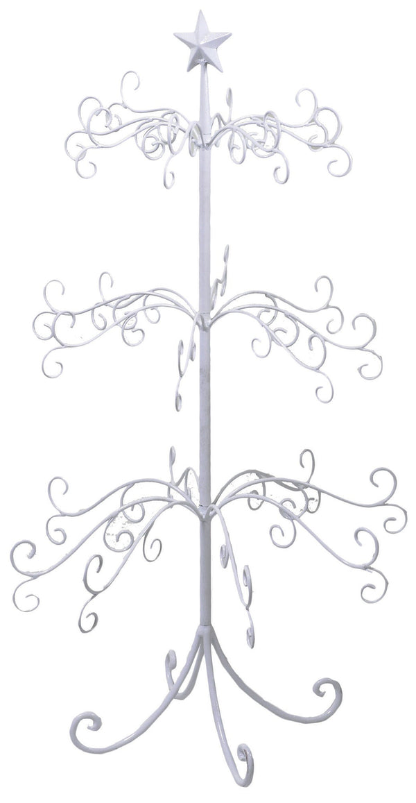 Albero di Natale in Metallo Ø58x105,5cm Bianco sconto