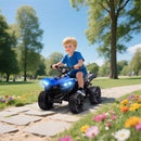 Quad Elettrico per Bambini ATV 6V Ricaricabile con Fari e Musica Blu      