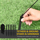 Babbo Natale Gonfiabile Luminoso 142x98x245 cm con  Luci LED