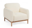 Poltrona 91x87x82h cm Detroit Naturale Bouclè 