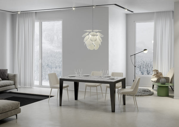 Tavolo Allungabile 180-284x90x80 cm Flame Evolution Marmo sconto
