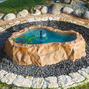 Laghetto Artificiale Roccia Fuori Terra 190x140x40 cm 270 Litri