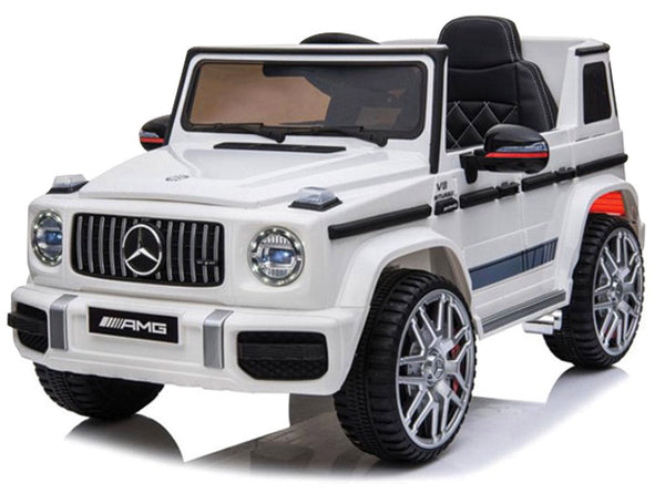 acquista Macchina Elettrica per Bambini 12V con Licenza Mercedes G63 AMG Fuoristrada Bianca