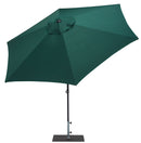 Ombrellone da Giardino Ø3 m Palo Ø38 mm in Alluminio Tessuto Poliestere Trend Verde