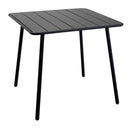 Tavolo da Giardino 80x80xh72 cm in Metallo Rovigo Antracite
