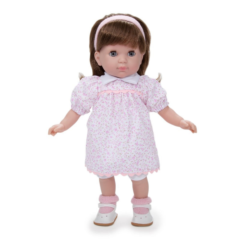 Bambola Bebè con Vestitino a Fiori Rosa 36cm JC Toys