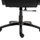 Poltrona Direzionale da Ufficio con Poggiatesta in Similpelle Nero 