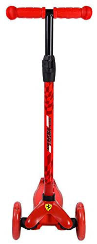Monopattino 3 Ruote per Bambini Max 50 Kg con Licenza Ferrari Rosso