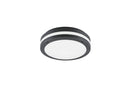 Plafoniera da Esterno a LED in Plastica Antracite