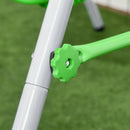 Altalena da Giardino 122x146x122 cm 1 Posto in Acciaio e PE Verde