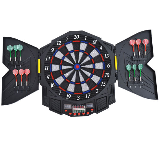 Bersaglio Elettronico Digitale 49x54,6x5,5 cm 12 Dardi 8 Giocatori Nero prezzo