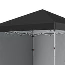Gazebo da Giardino Pieghevole 297x297x274 cm in Acciaio e tessuto Oxford Nero