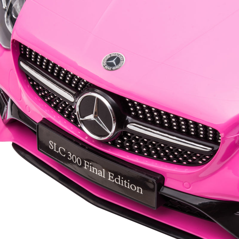 Macchina Elettrica per Bambini 12V con Licenza Mercedes SLC 300 Rosa