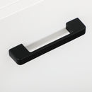 Mobile Bagno 4 ante 2 Ripiani 80x33,5x190 cm in Truciolato Bianco