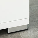 Mobile Bagno 4 ante 2 Ripiani 80x33,5x190 cm in Truciolato Bianco