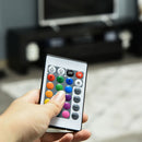 Mobile TV 160x35x45 cm Max 65” in MDF e Vetro Nero