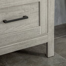 Mobiletto Bagno Salvaspazio 2 Ripiani 1 Cassetto 40x30x89 cm in Legno Grigio