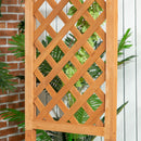 Panchina 2 Posti da Giardino 160x50x198 cm in Legno di Abete Marrone