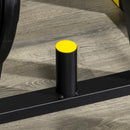 Rastrelliera Pesi e Bilancieri 85,5x70x96 cm in Acciaio e PP Nera