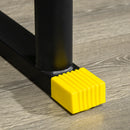 Rastrelliera Pesi e Bilancieri 85,5x70x96 cm in Acciaio e PP Nera