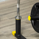 Rastrelliera Pesi e Bilancieri 85,5x70x96 cm in Acciaio e PP Nera