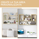 Mensola 4 Ripiani 100x15x60 cm in Legno Truciolato