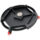 Vassoio Porta Utensili 52,5x42,5x11,5 cm Sottomacchina con 4 Ruote Luce LED e Base Magnetica in PU Nero
