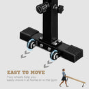 Trave Ginnastica Artistica 226x31x59 cm in Acciaio e Legno Marrone