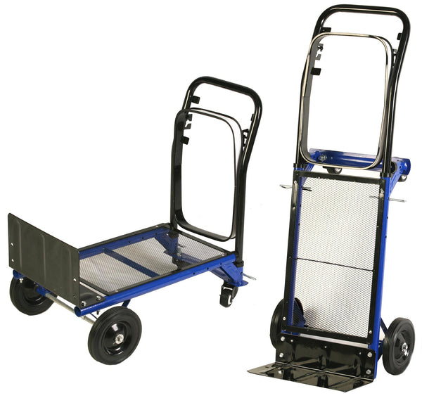 online Carrello Portapacchi 2 in 1 con Portasacco in Metallo Tosini Blu