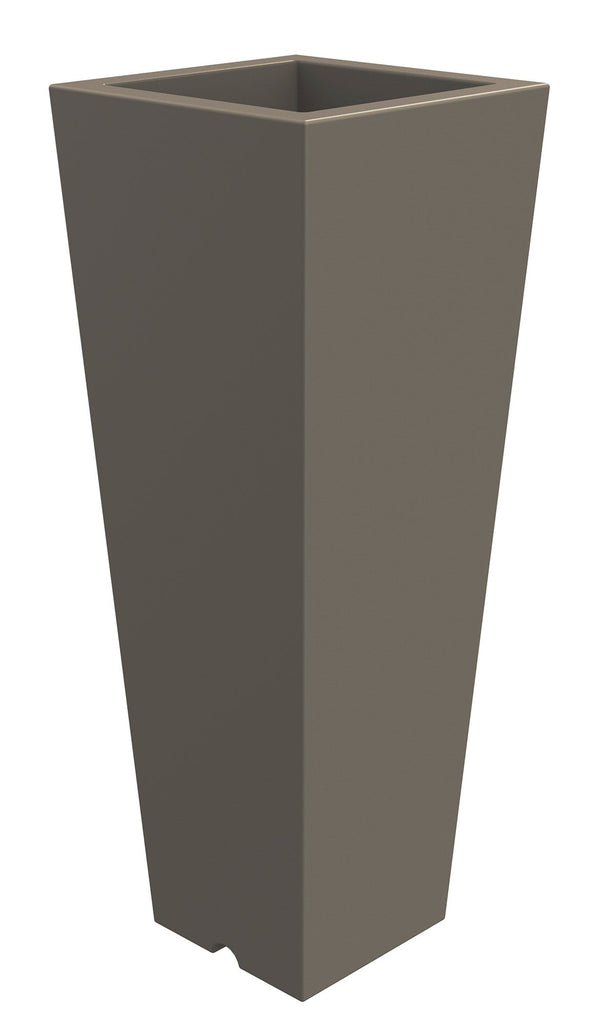 Vaso 37,5x102 cm in Resina Arkema Quadro 102 Dove Grey sconto