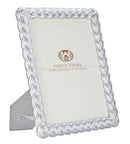 Cornice Ropy 25x2x30 cm in Poliresina e Vetro Argento