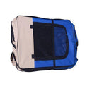 Box per Animali Domestici Pieghevole 125x125x58 cm Blu Scuro 