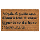 Zerbino "Regole" Fondo Antiscivolo 70x40 cm VdE Tivoli 1996