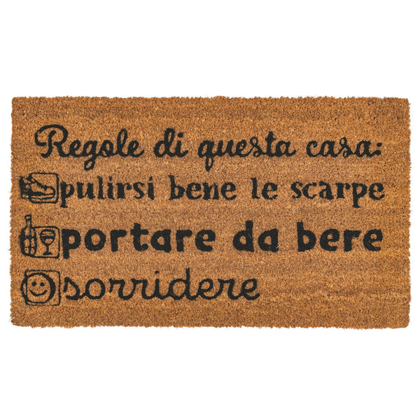 Zerbino "Regole" Fondo Antiscivolo 70x40 cm VdE Tivoli 1996 acquista