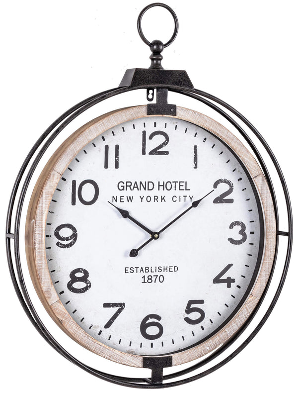 Orologio da Parete 62x7x79 cm in Mdf e Acciaio Ticking sconto