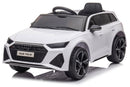 Macchina Elettrica per Bambini 12V con Licenza Audi RS6 Bianca