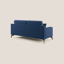 Divano 3 Posti 186x95x91 cm in Tessuto Blu