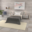 Trapuntino Estivo 100gr con Stampa in Microfibra Stars Grigio Varie Misure