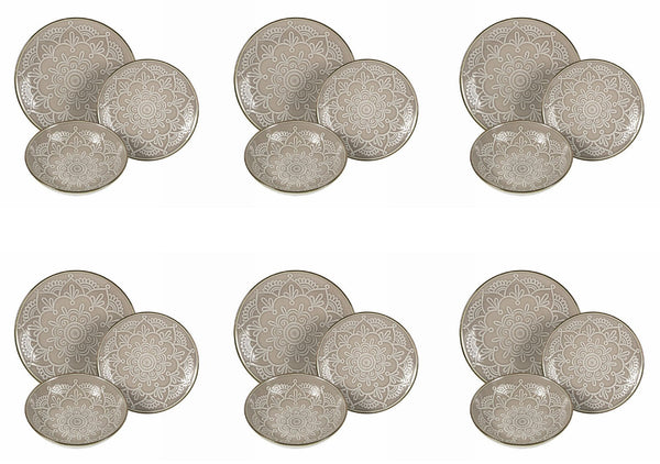 acquista Servizio Piatti 18 Pezzi in Hard Dolomite Villa d'Este Baku Grigio