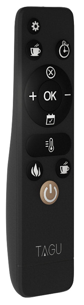 Camino Elettrico da Pavimento Effetto Fiamma 1500W Tagu Gala Noce