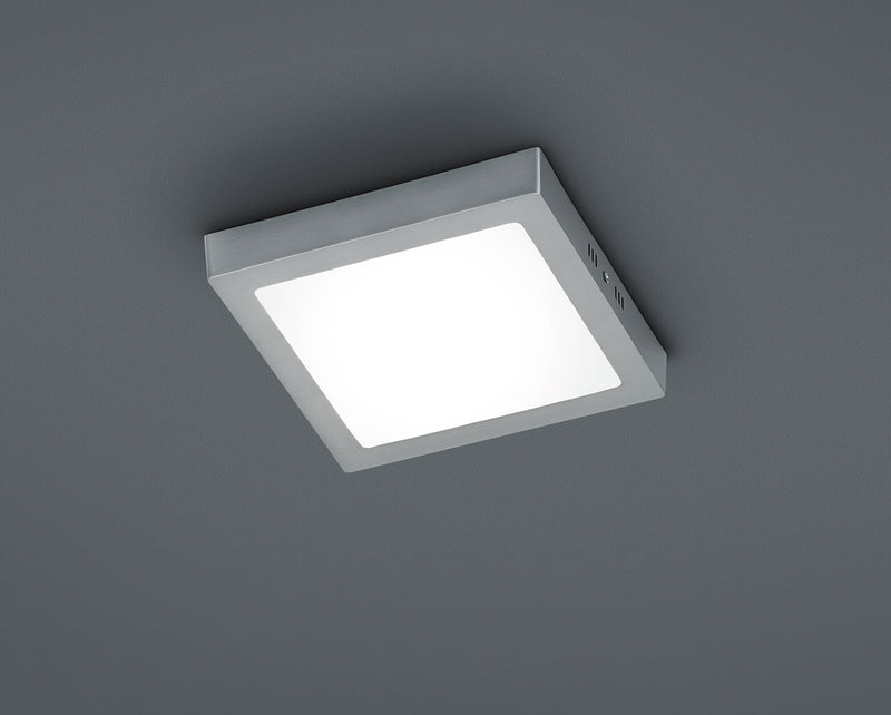 Plafoniera da Interno a LED in Alluminio Nichel Opaco