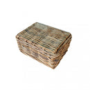 Tavolino Polinesia 38x78x56 cm in Rattan Marrone