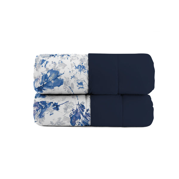 Trapunta Invernale Stampata in Microfibra 200gr Double Face Foglie Varie Misure sconto