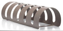 Rastelliera Portabici 5 Posti in Ferro 90x30x23 cm Belfer Bike Rack 42/PB Tortora