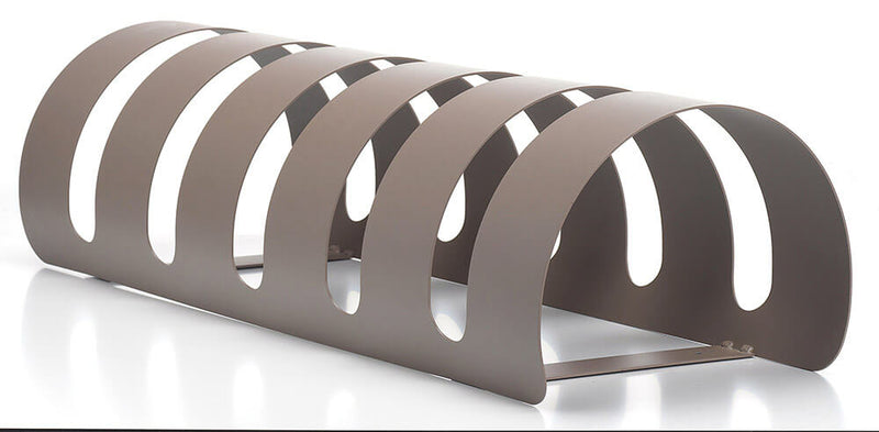 Rastelliera Portabici 5 Posti in Ferro 90x30x23 cm Belfer Bike Rack 42/PB Tortora