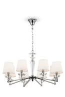 Lampadario Neoclassic in Metallo Beira Nickel